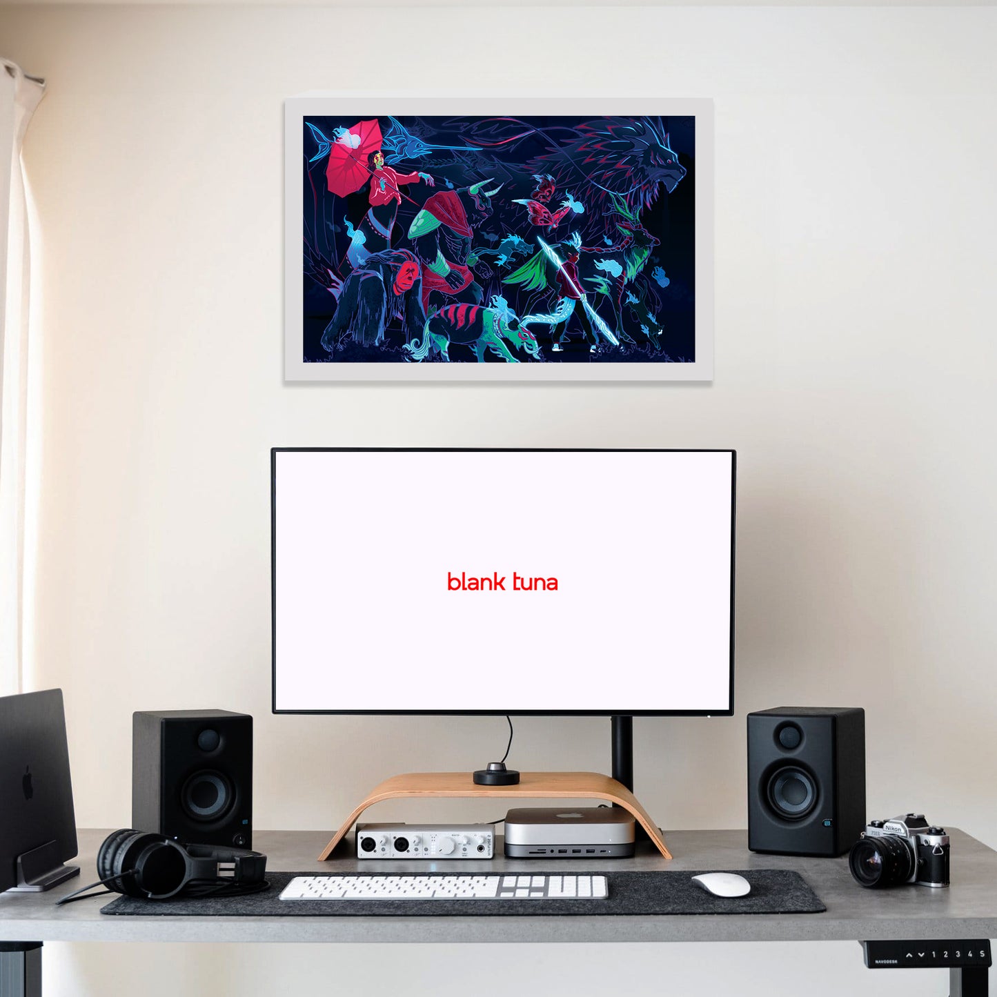 Odendonnn's The Four Symbols Collection - "Seiryuu, The Azure Dragon" Acrylic Wall Art