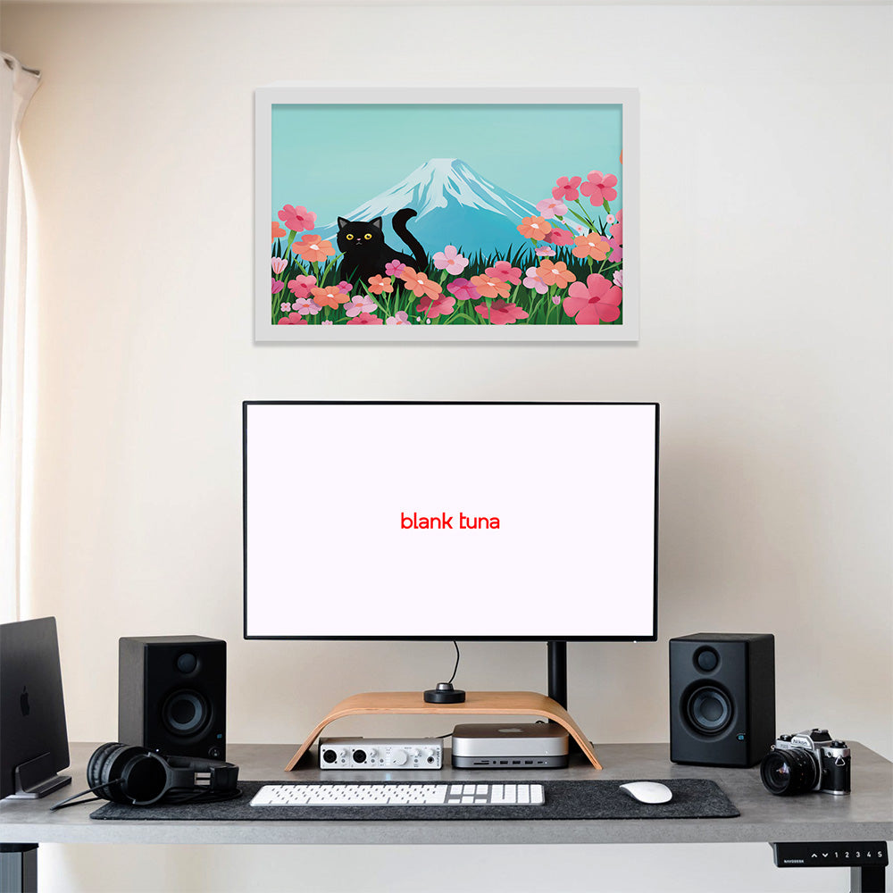 Floral Reverie (Mountain) Collection - "Cat" Acrylic Wall Art