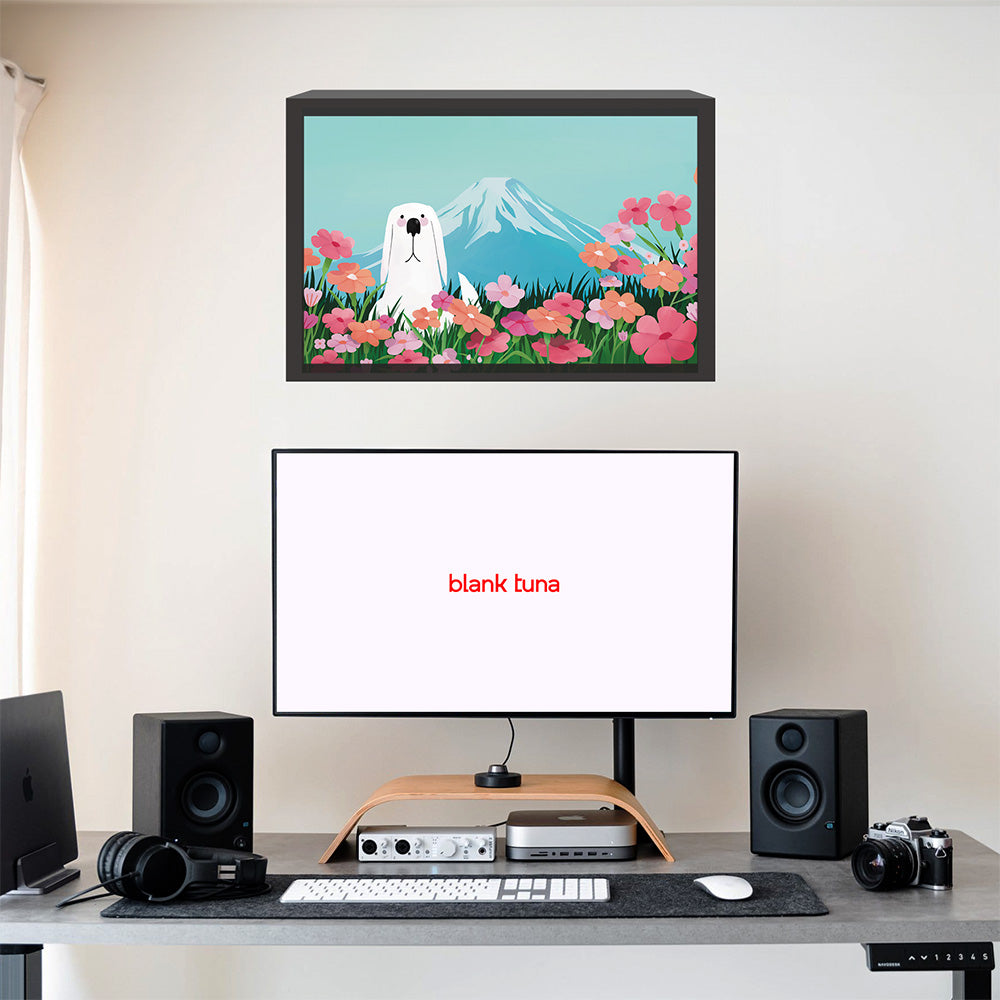 Floral Reverie (Mountain) Collection - "Dog" Acrylic Wall Art