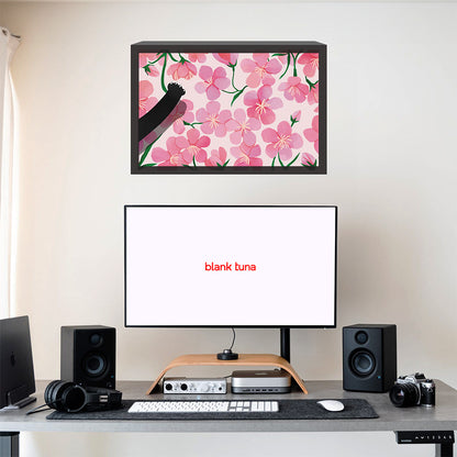 Floral Reverie (Sakura) Collection - "Cat" Acrylic Wall Art