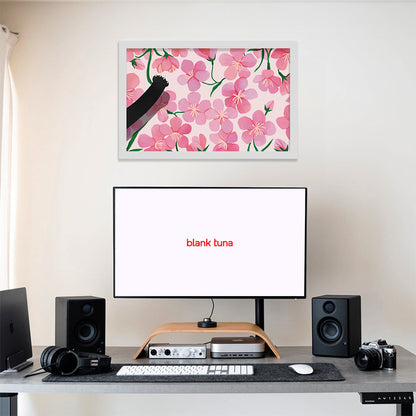 Floral Reverie (Sakura) Collection - "Cat" Acrylic Wall Art