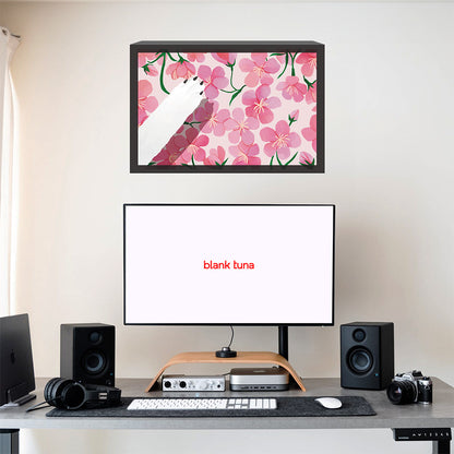 Floral Reverie (Sakura) Collection - "Dog" Acrylic Wall Art