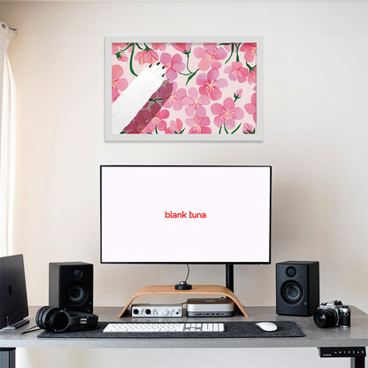 Floral Reverie (Sakura) Collection - "Dog" Acrylic Wall Art