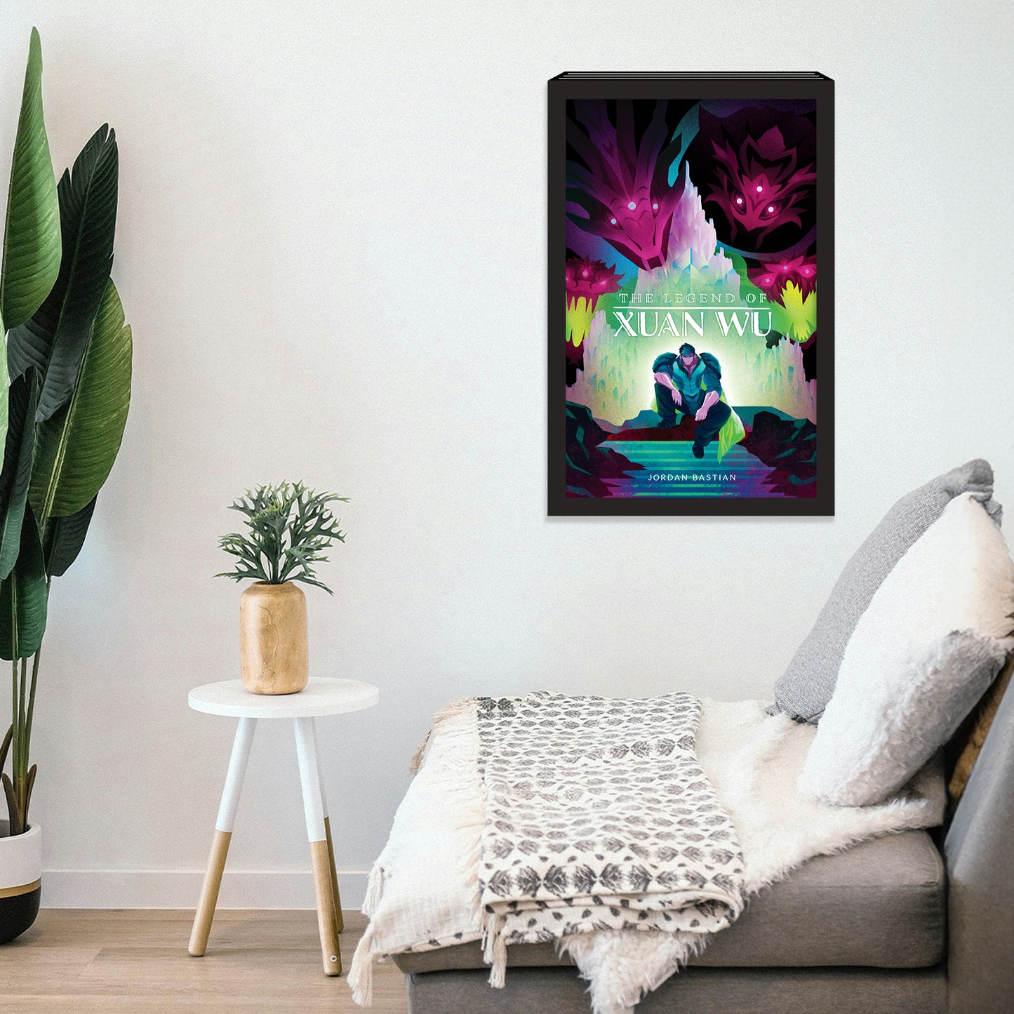 Odendonnn's The Four Symbols Collection - "Xuan Wu, The Black Tortoise" Acrylic Wall Art