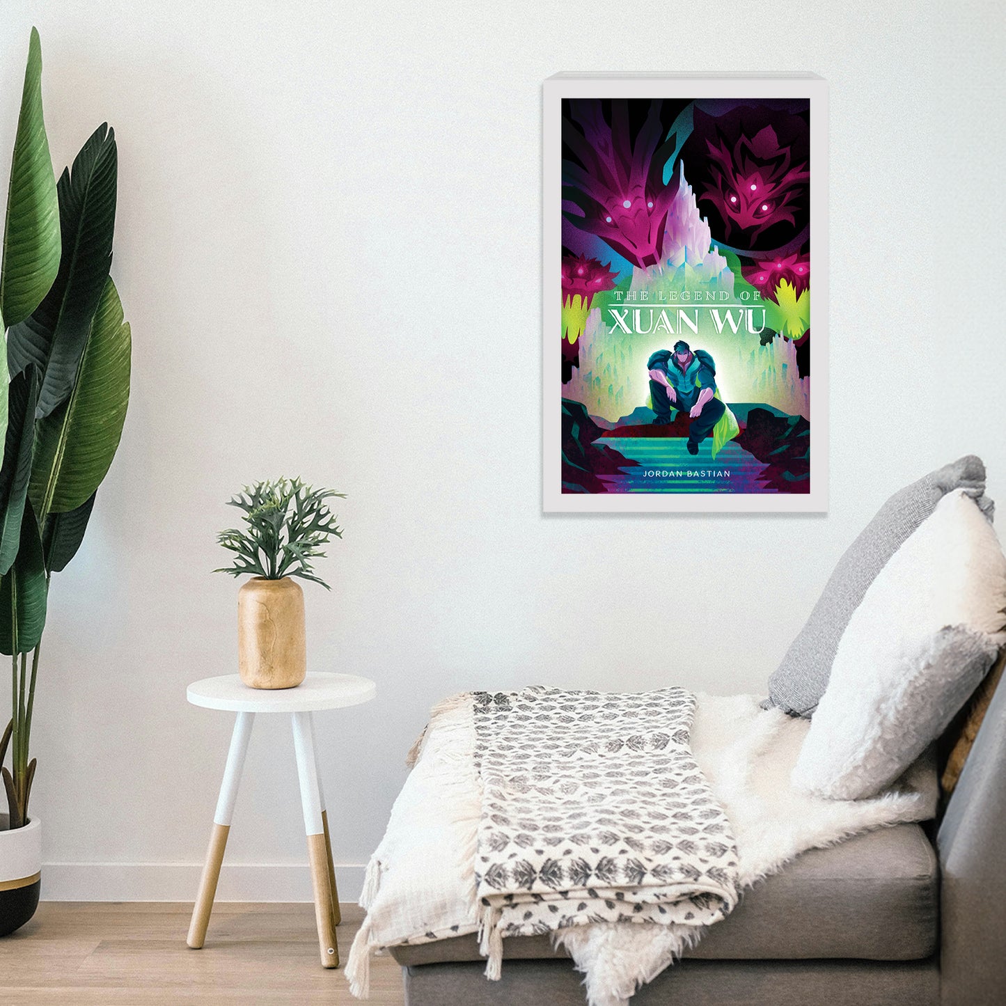 Odendonnn's The Four Symbols Collection - "Xuan Wu, The Black Tortoise" Acrylic Wall Art