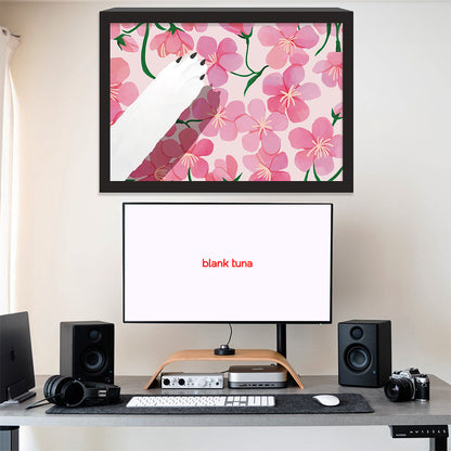 Floral Reverie (Sakura) Collection - "Dog" Acrylic Wall Art