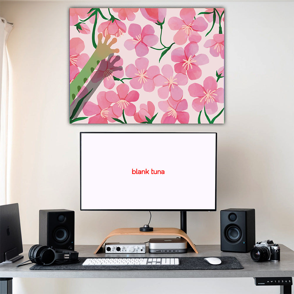 Floral Reverie (Sakura) Collection - "Frog" Acrylic Wall Art