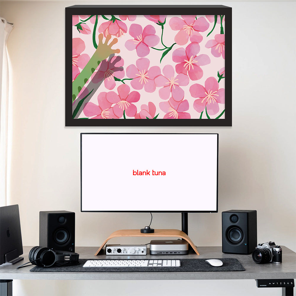 Floral Reverie (Sakura) Collection - "Frog" Acrylic Wall Art