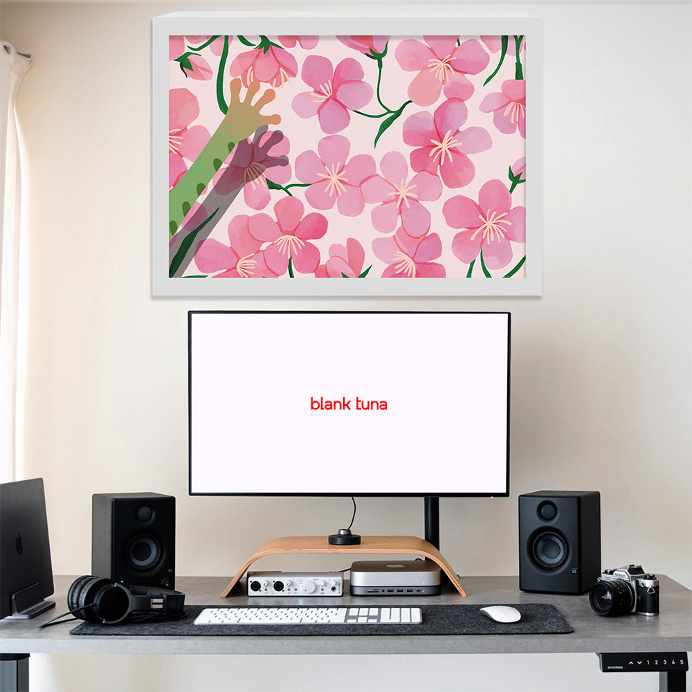 Floral Reverie (Sakura) Collection - "Frog" Acrylic Wall Art