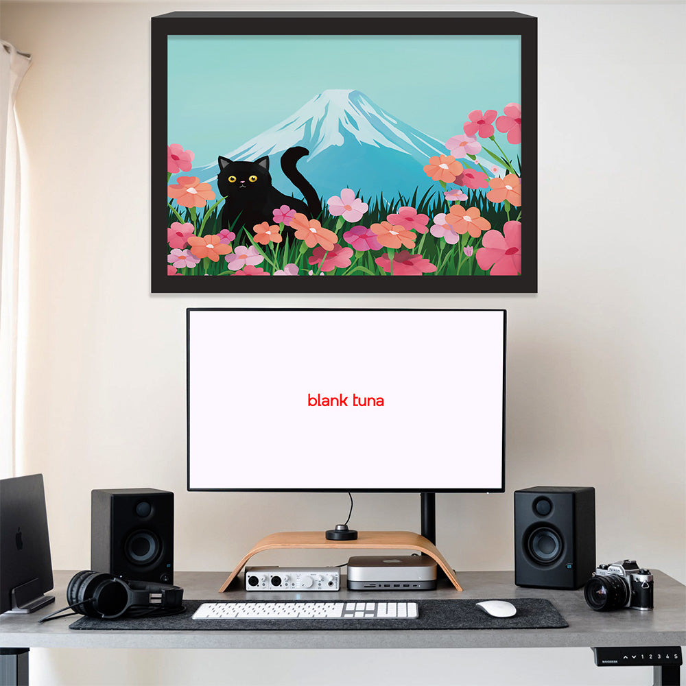 Floral Reverie (Mountain) Collection - "Cat" Acrylic Wall Art