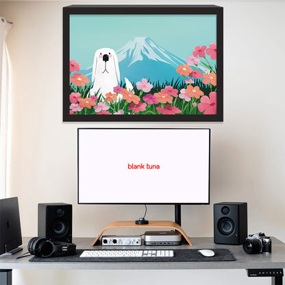 Floral Reverie (Mountain) Collection - "Dog" Acrylic Wall Art