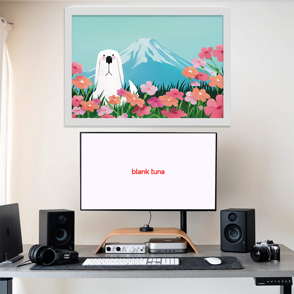 Floral Reverie (Mountain) Collection - "Dog" Acrylic Wall Art