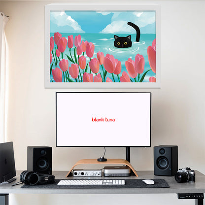 Floral Reverie (Lake) Collection - "Cat" Acrylic Wall Art