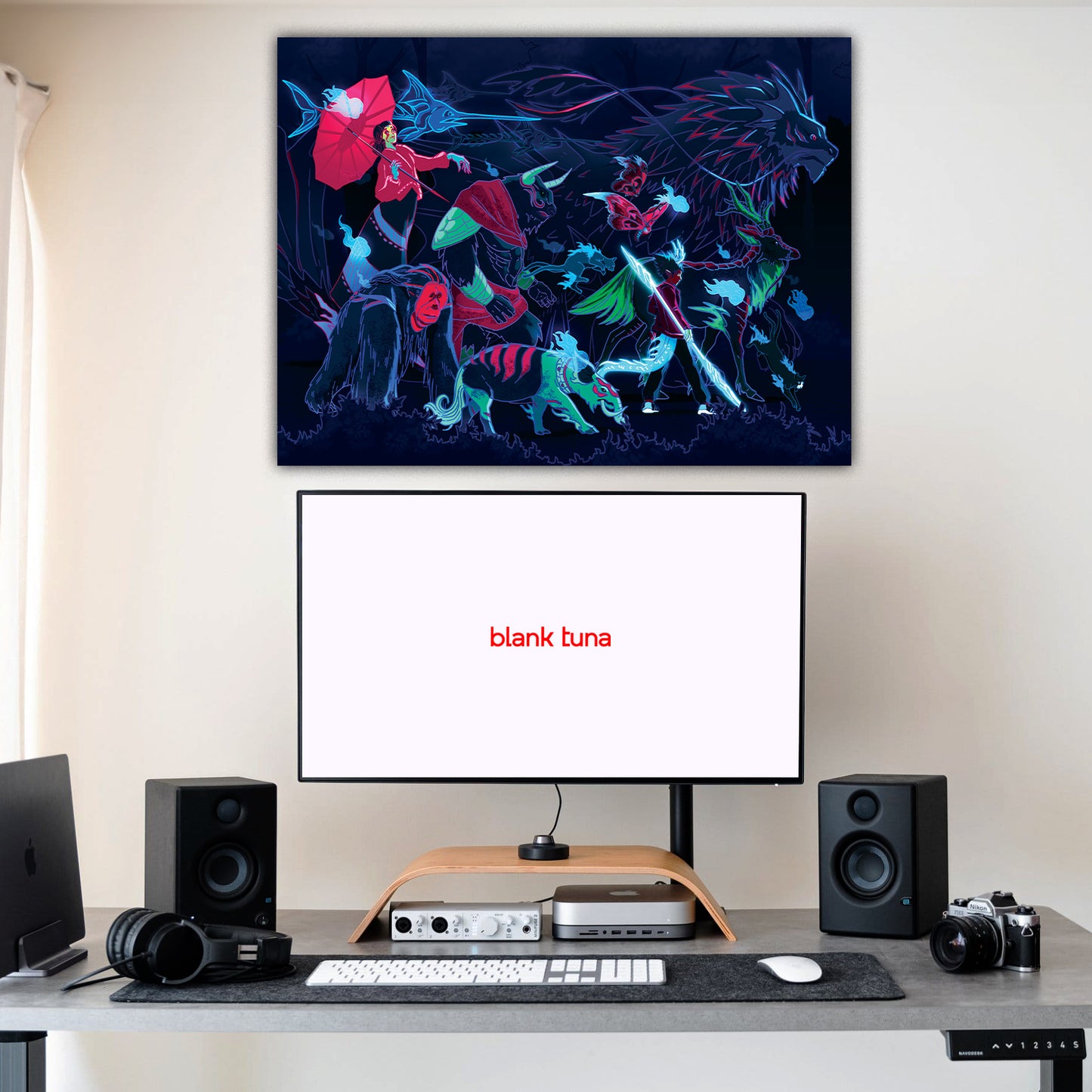 Odendonnn's The Four Symbols Collection - "Seiryuu, The Azure Dragon" Acrylic Wall Art