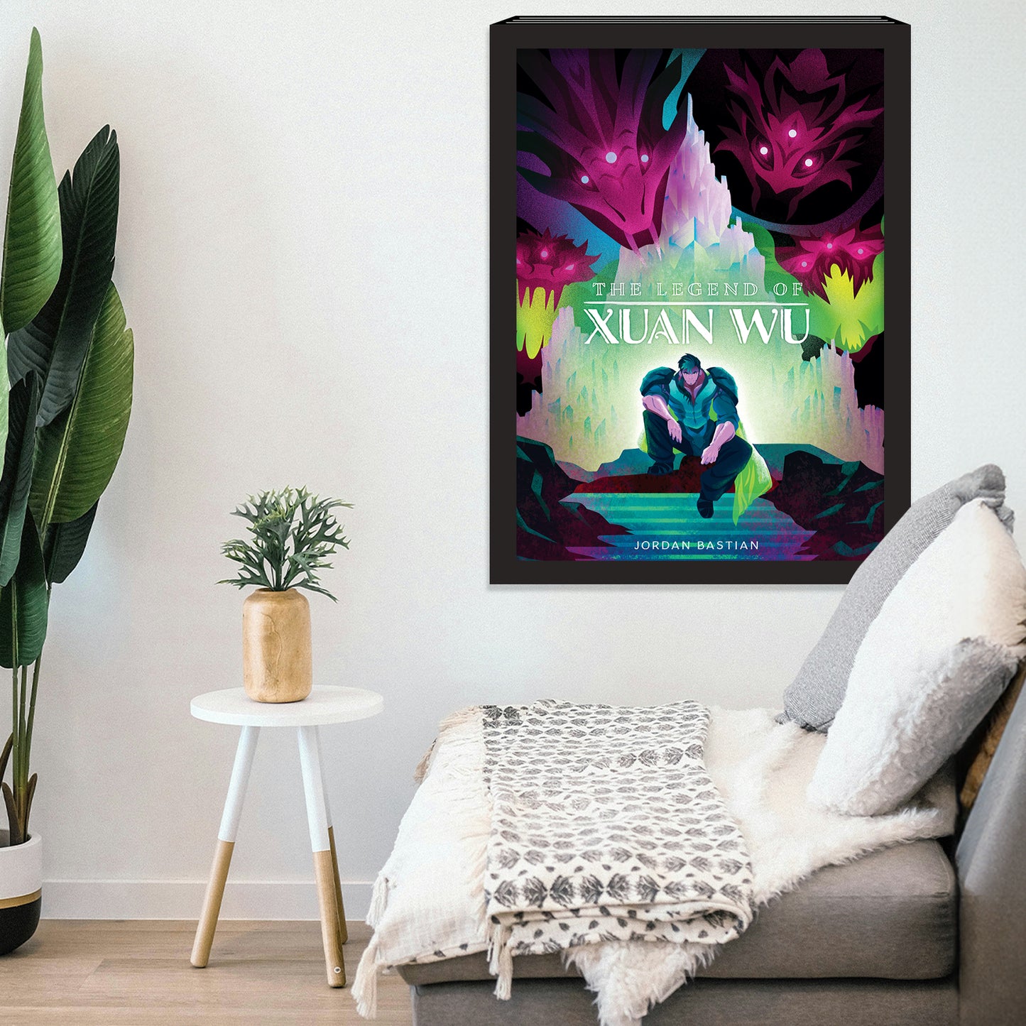 Odendonnn's The Four Symbols Collection - "Xuan Wu, The Black Tortoise" Acrylic Wall Art