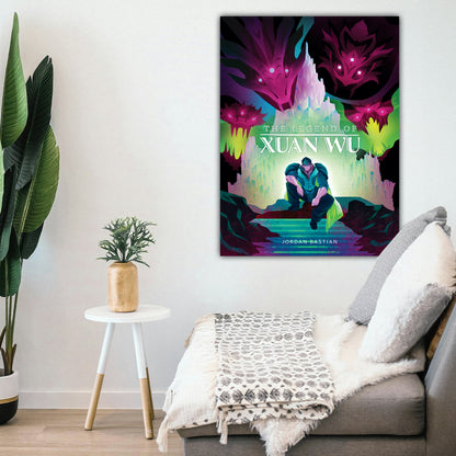Odendonnn's The Four Symbols Collection - "Xuan Wu, The Black Tortoise" Acrylic Wall Art