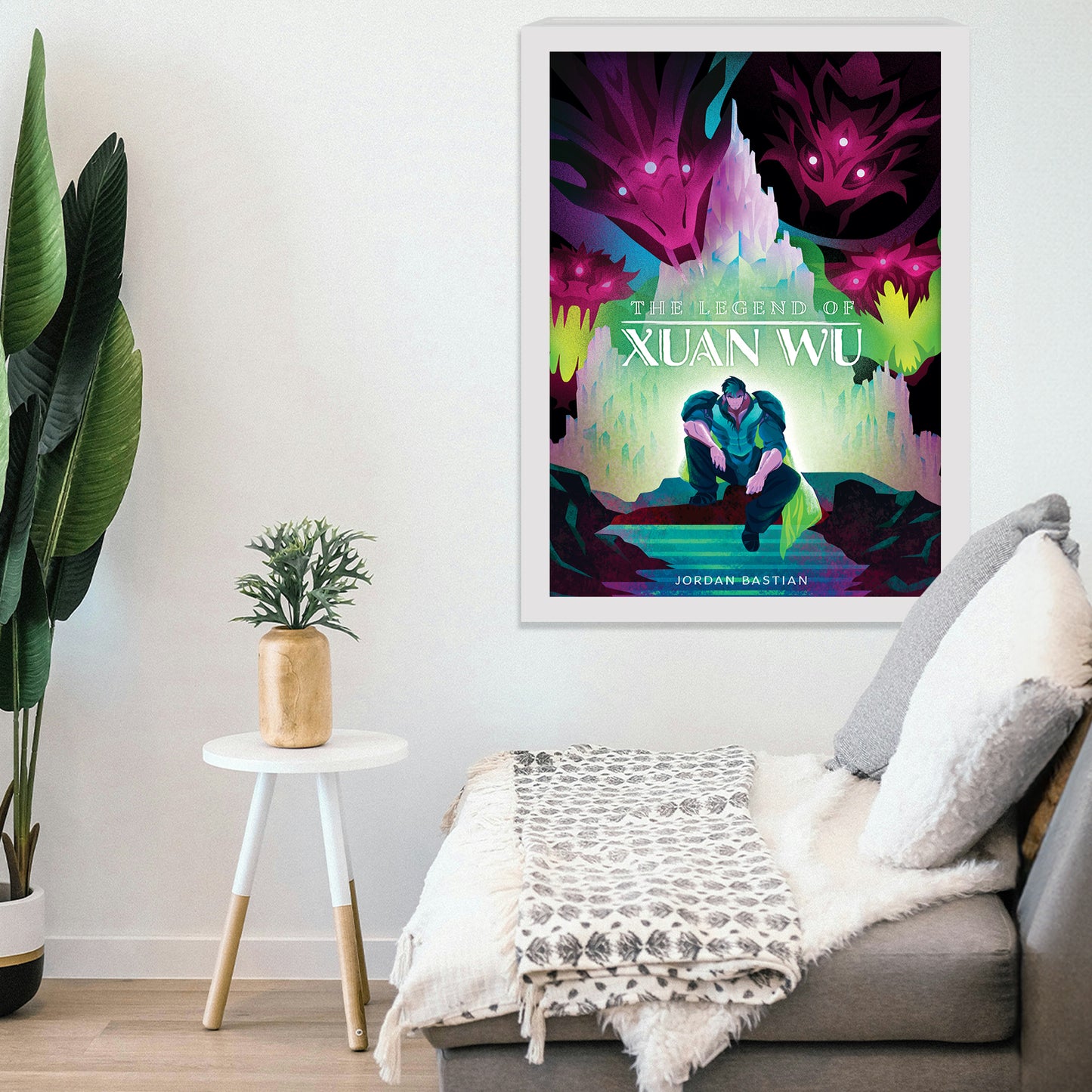 Odendonnn's The Four Symbols Collection - "Xuan Wu, The Black Tortoise" Acrylic Wall Art