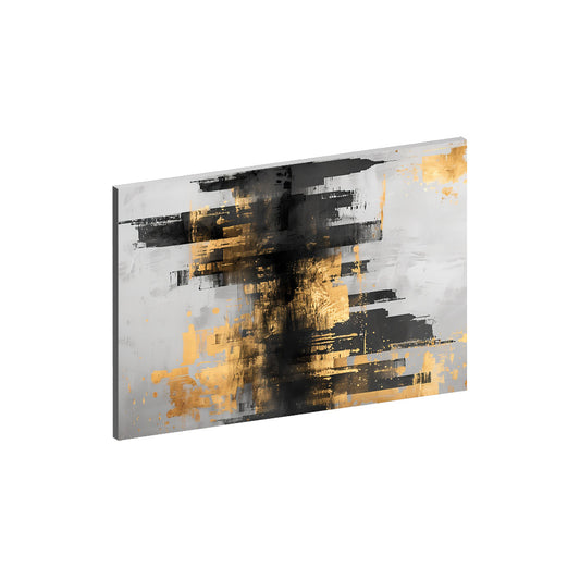 Abstract Collection (Black & Gold) - "652A1" Acrylic Wall Art