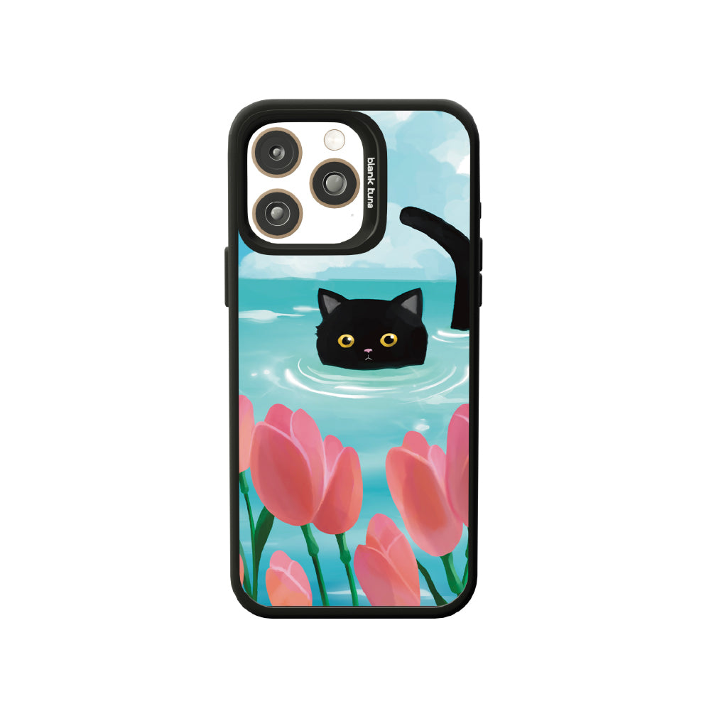 Floral Reverie (Lake) Collection - "Cat" MagSnap Case (iPhone)
