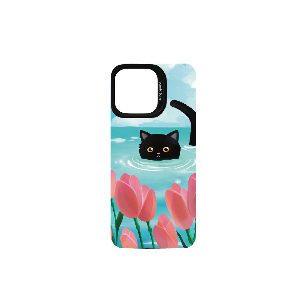 Floral Reverie (Lake) Collection - "Cat" MagSnap Case (iPhone)