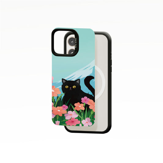 Floral Reverie (Mountain) Collection - "Cat" MagSnap Case (iPhone)