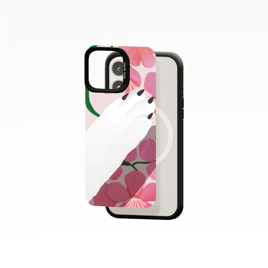 Floral Reverie (Sakura) Collection - "Dog" MagSnap Case (iPhone)
