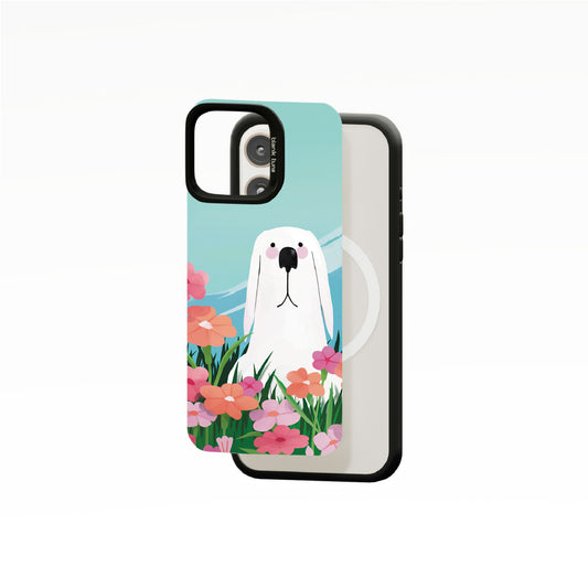 Floral Reverie (Mountain) Collection - "Dog" MagSnap Case (iPhone)