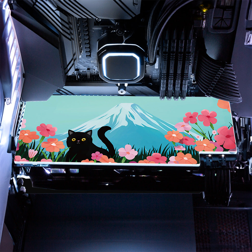 Floral Reverie (Mountain) Collection - "Cat" Graphics Card (GPU) Backplate