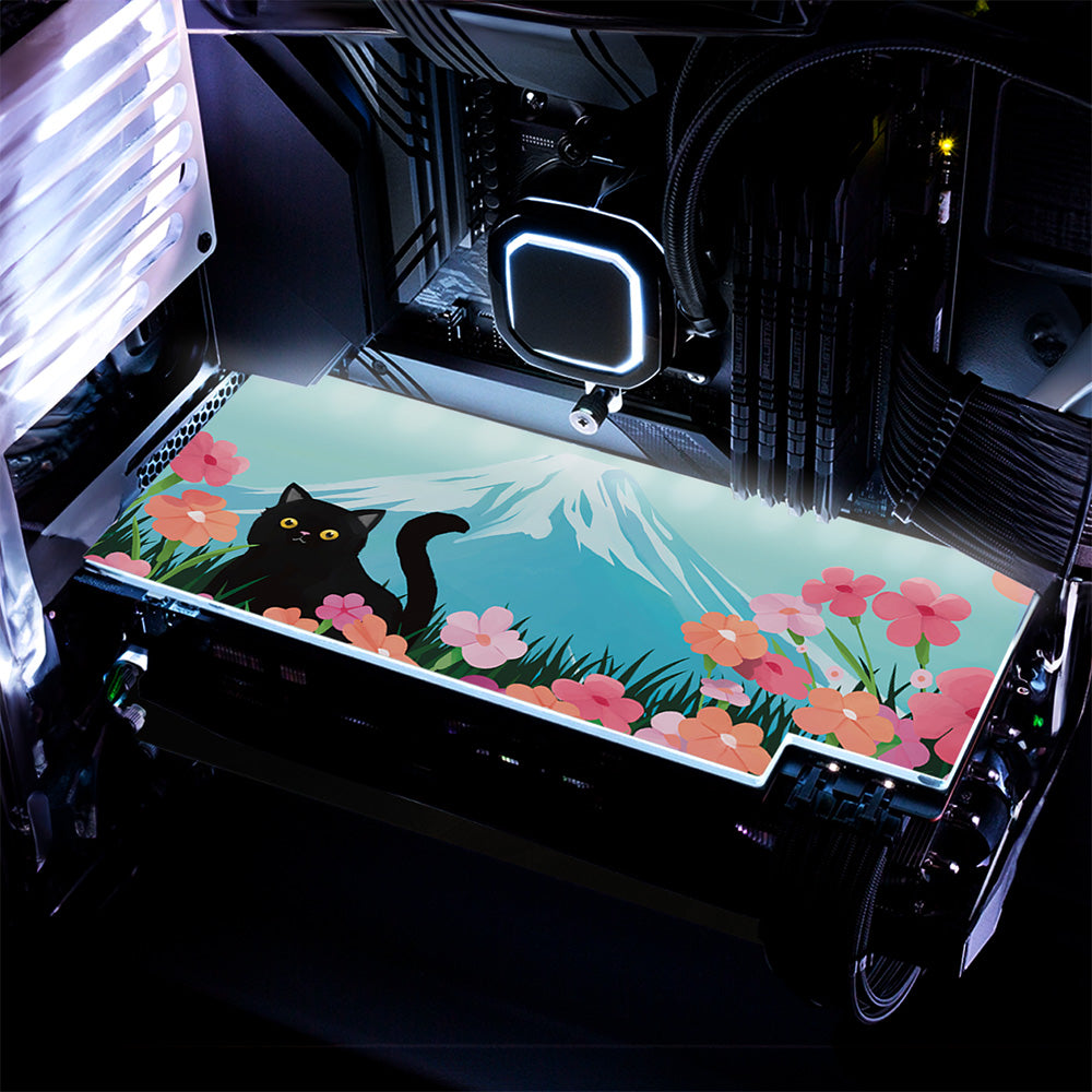 Floral Reverie (Mountain) Collection - "Cat" Graphics Card (GPU) Backplate