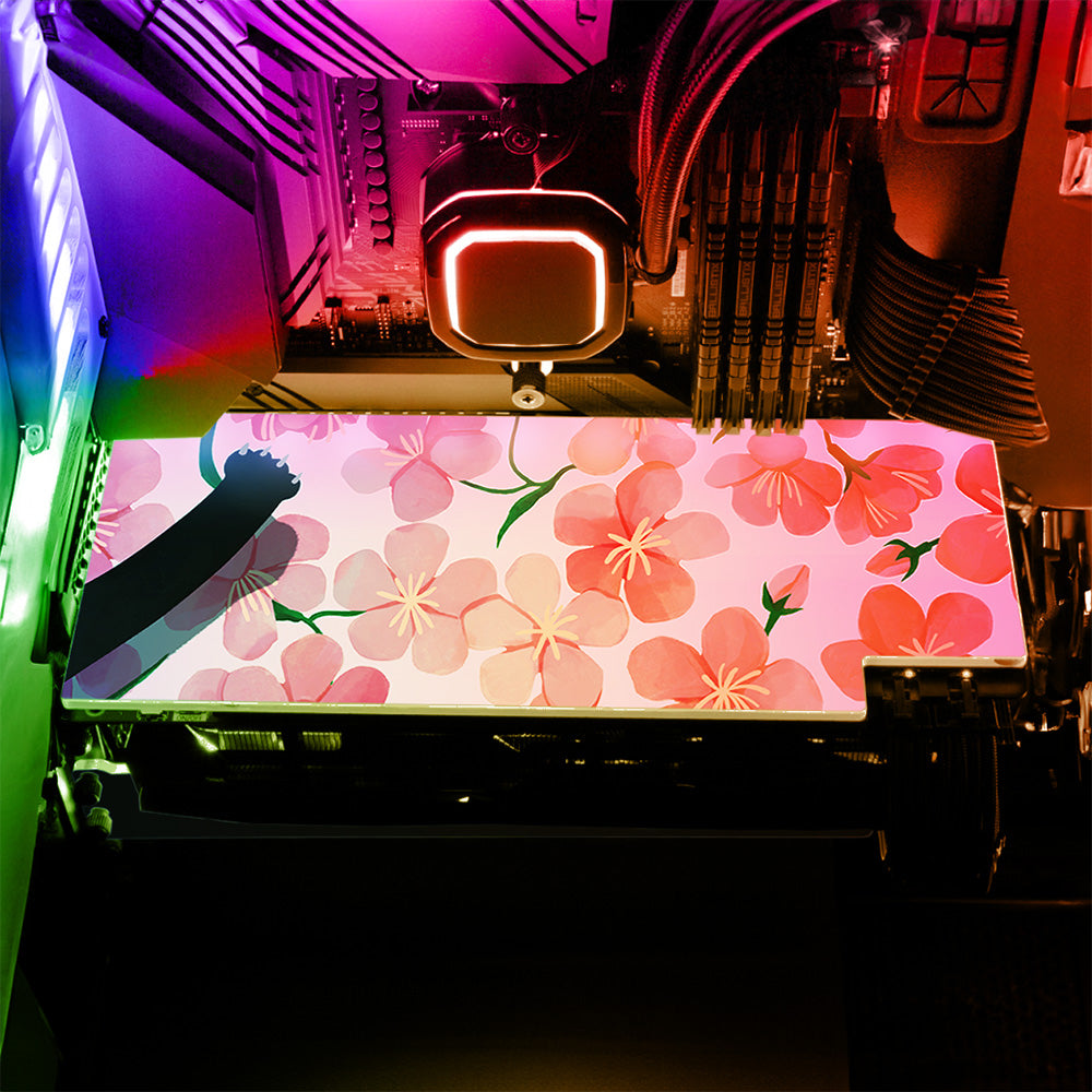 Floral Reverie (Sakura) Collection - "Cat" Graphics Card (GPU) Backplate