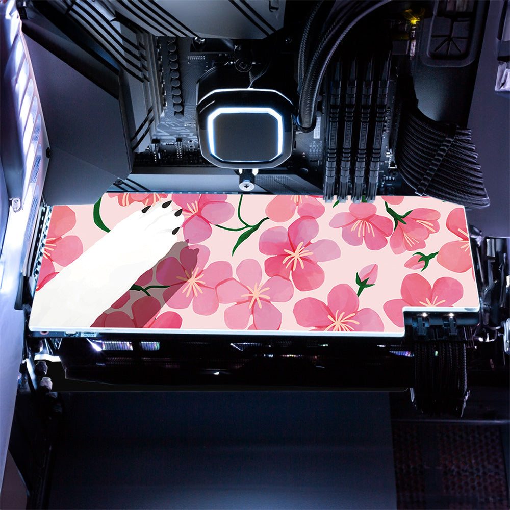 Floral Reverie (Sakura) Collection - "Dog" Graphics Card (GPU) Backplate