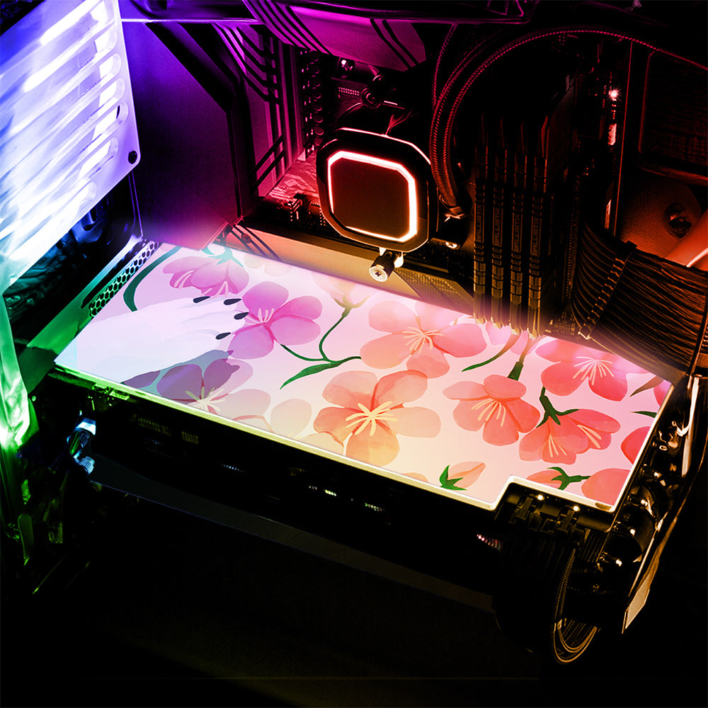 Floral Reverie (Sakura) Collection - "Dog" Graphics Card (GPU) Backplate