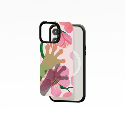 Floral Reverie (Sakura) Collection - "Frog" MagSnap Case (iPhone)