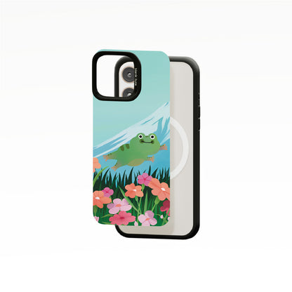 Floral Reverie (Mountain) Collection - "Frog" MagSnap Case (iPhone)