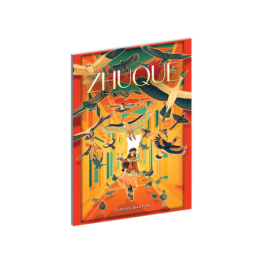 Odendonnn's The Four Symbols Collection - "Zhu Que, The Vermillion Bird" Acrylic Wall Art