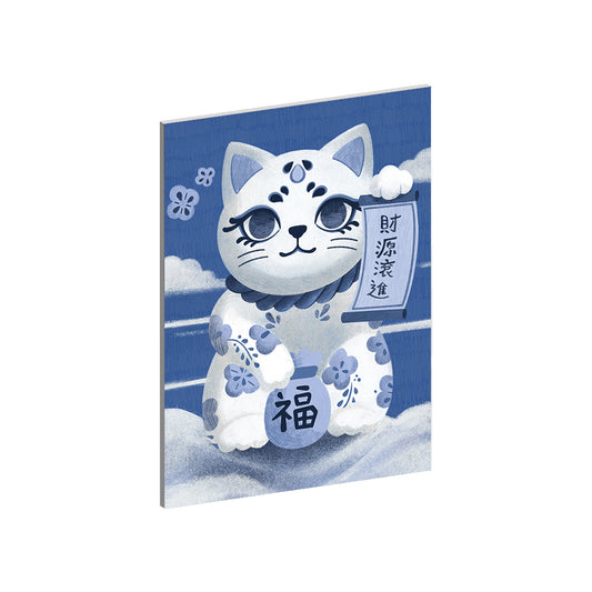 Lucky Cat Collection - "Ceramic" Acrylic Wall Art