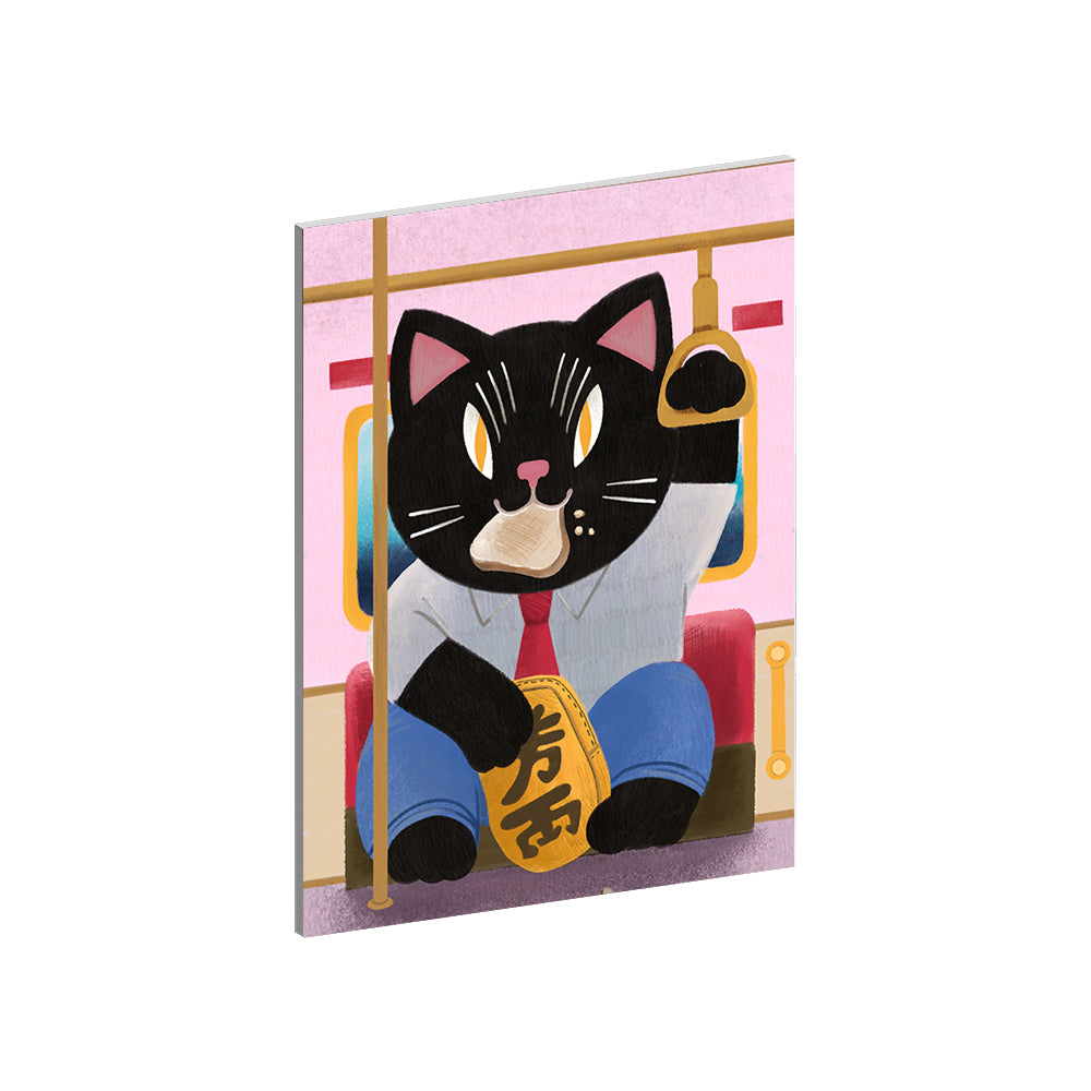 Lucky Cat Collection - "Working Class" Acrylic Wall Art