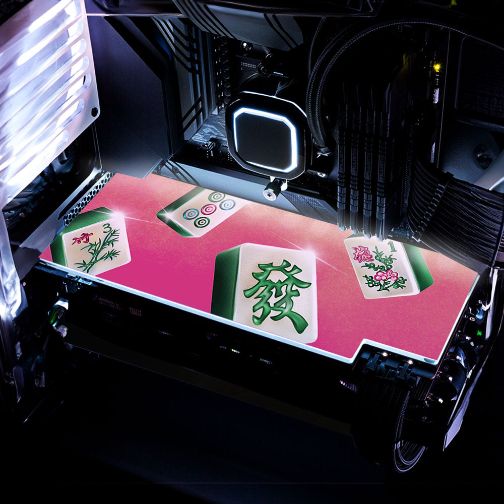 Mahjong Collection - "Pink" Graphics Card (GPU) Backplate