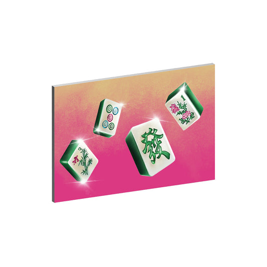 Mahjong Collection - "Pink" Acrylic Wall Art