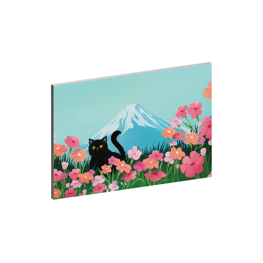 Floral Reverie (Mountain) Collection - "Cat" Acrylic Wall Art