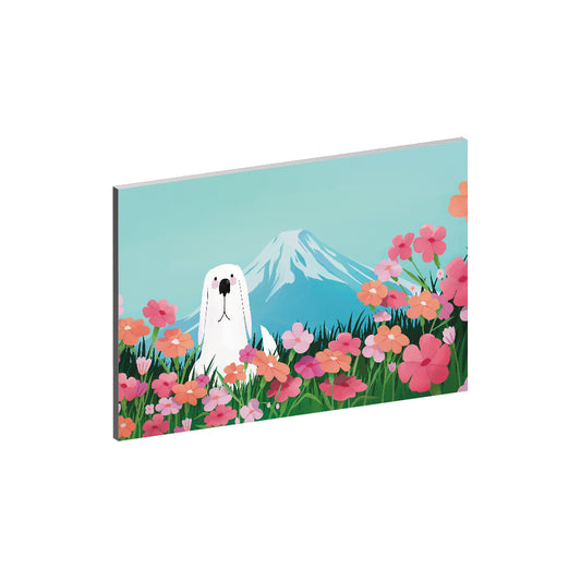 Floral Reverie (Mountain) Collection - "Dog" Acrylic Wall Art