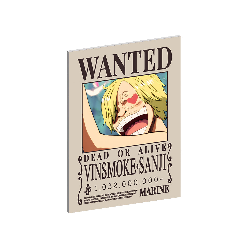 Custom Collection - One Piece Wanted Posters Metal Wall Art