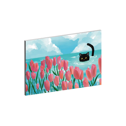 Floral Reverie (Lake) Collection - "Cat" Acrylic Wall Art