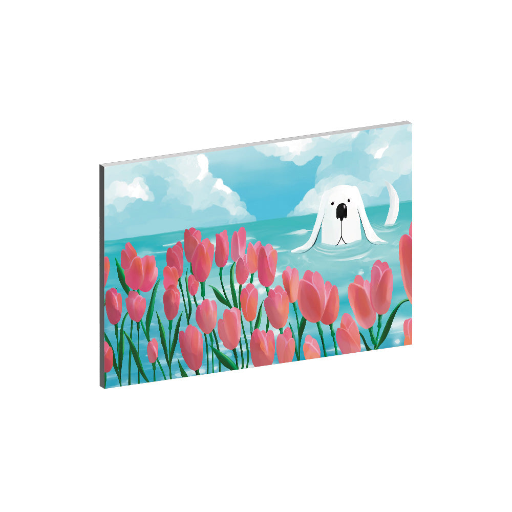 Floral Reverie (Lake) Collection - "Dog" Acrylic Wall Art